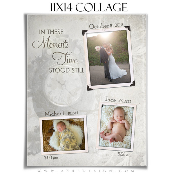 Photoshop Collage Template 11x14 | Time Stood Still