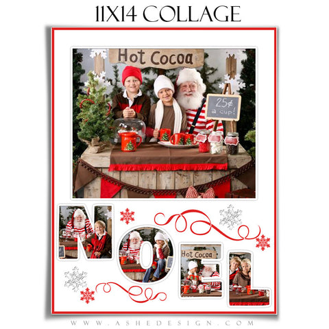 Word Collage 11x14 - Noel web display template