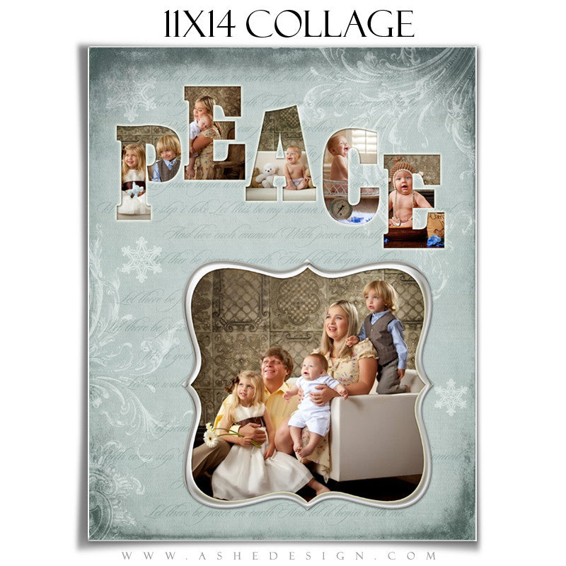 Peace Word Collage 11x14 web display