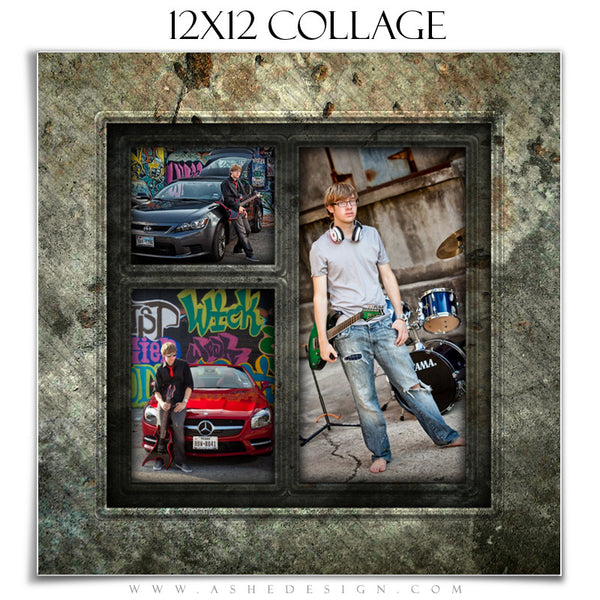 Senior Boy Collage Set (5x7, 8x8, 12x12) - Granite