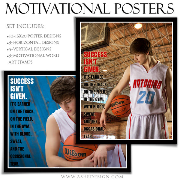 Poster Photography Templates | Motivational Set 9-Success