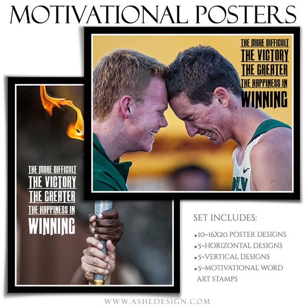 Poster Photography Templates | Motivational Set 9-Victory
