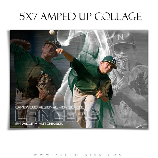 Ashe Design | Baseball Collage Templates | Triple Crown 5x7