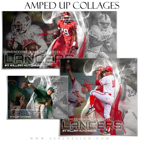 Ashe Design | Sports Collage Templates | Triple Crown