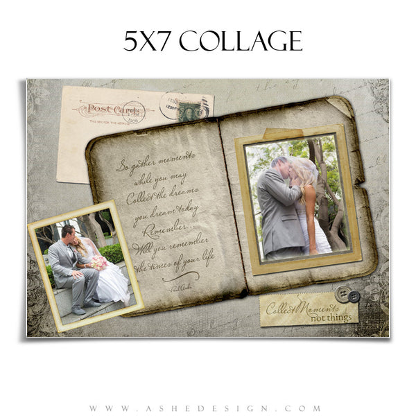 Amped Photoshop Collage Templates for Photographers | Collect Moments 5x7