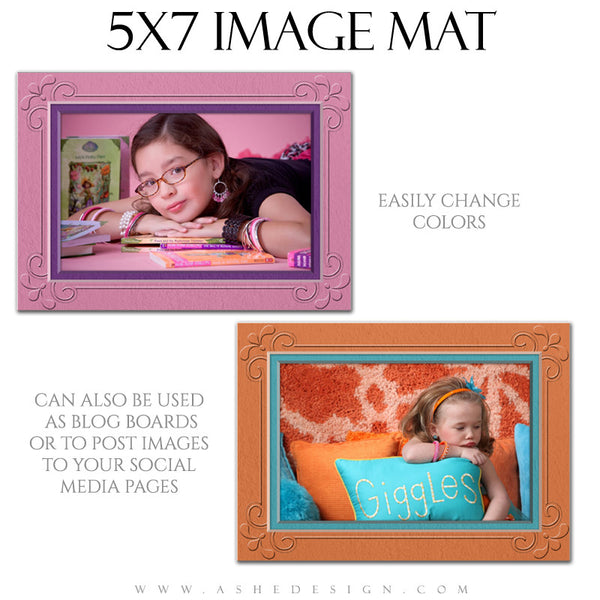 Image Mat Template | Framed 5x7