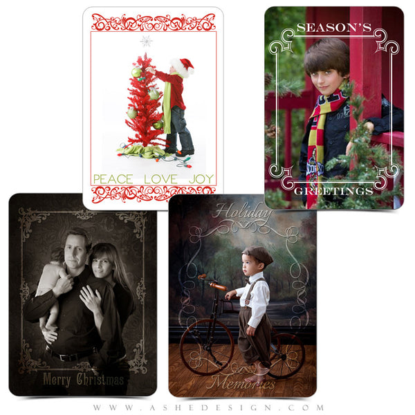 Designer Gems | 5x7 Holiday Overlays Set 2 examples