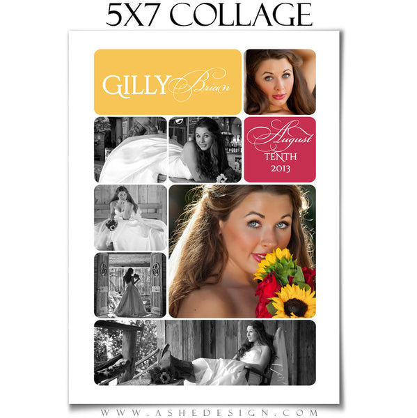 5x7 Rounded Corner Collage Template
