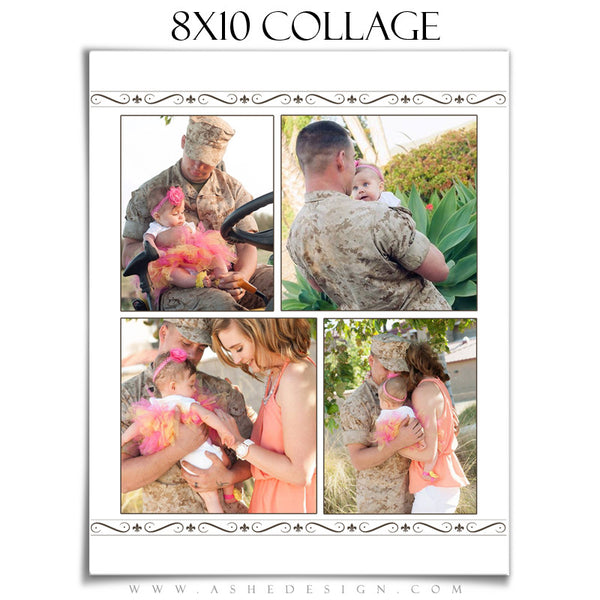 Collage Template 8x10 | Camellia 3