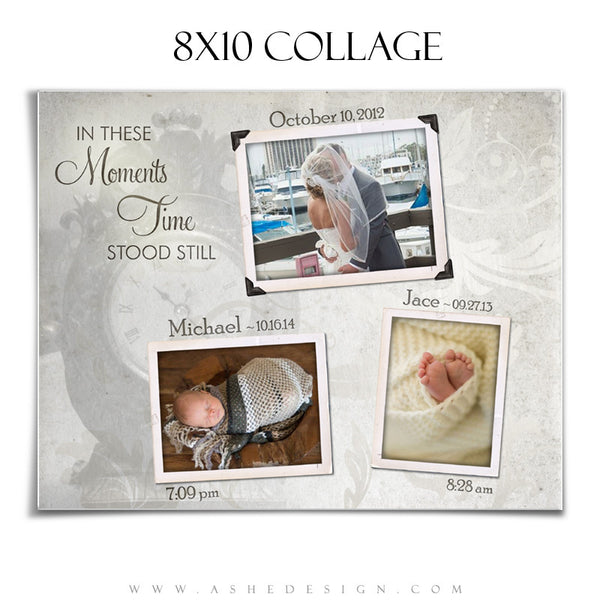 Photoshop Collage Template 8x10 | Time Stood Still