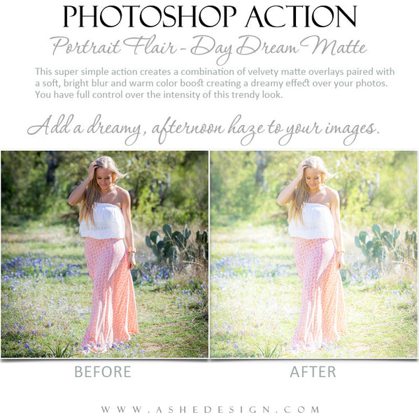 Photoshop Action | Portrait Flair - Day Dream Matte2