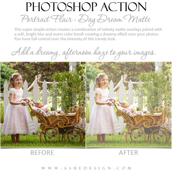 Photoshop Action | Portrait Flair - Day Dream Matte3