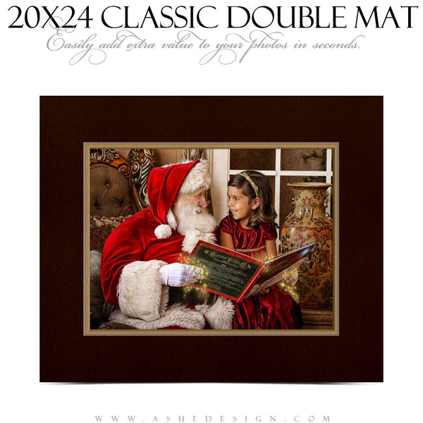 Ashe Design | Photoshop Action | 20x24 Classic Double Mat HZ2