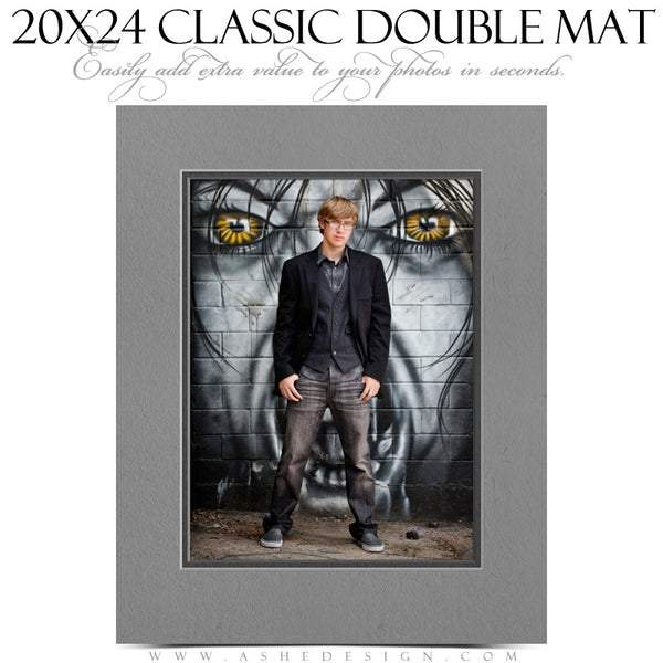 Ashe Design | Photoshop Action | 20x24 Classic Double Mat VT1
