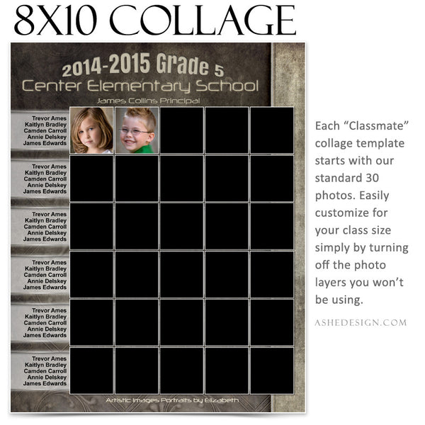 Collage Template 8x10 | Classmates A