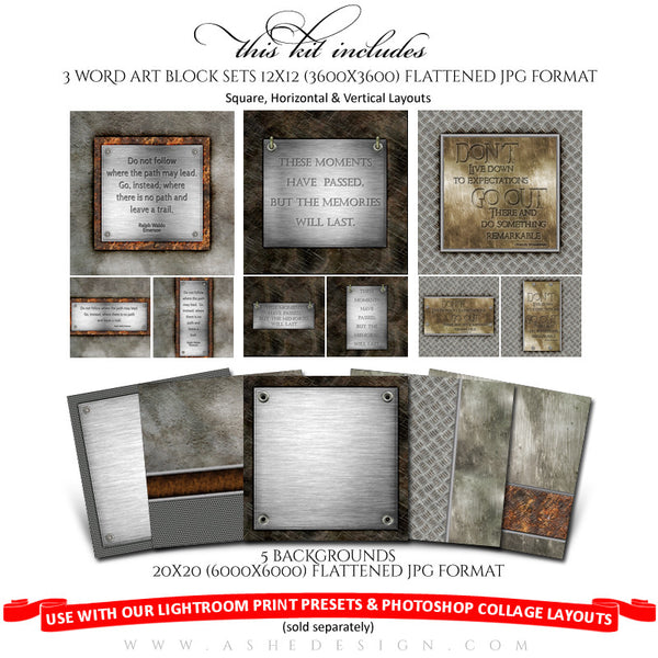Collage Accessory Kit | Scrap Metal full set web display