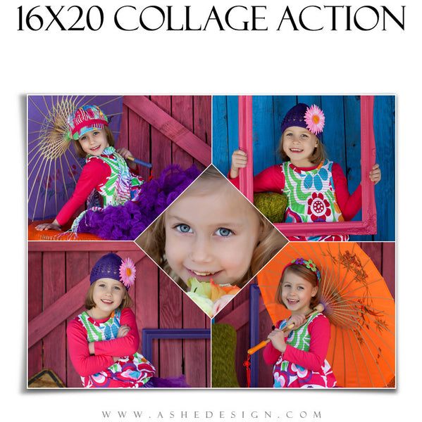 16x20 Collage Maker Action - Diamond Focus web display HZ2