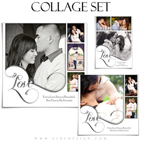 Photoshop Collage Set 5x7, 8x8, 12x12 | Simply Worded Love