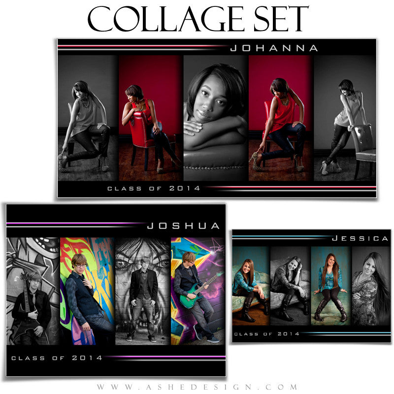 Streak Of Light Collages full set web display