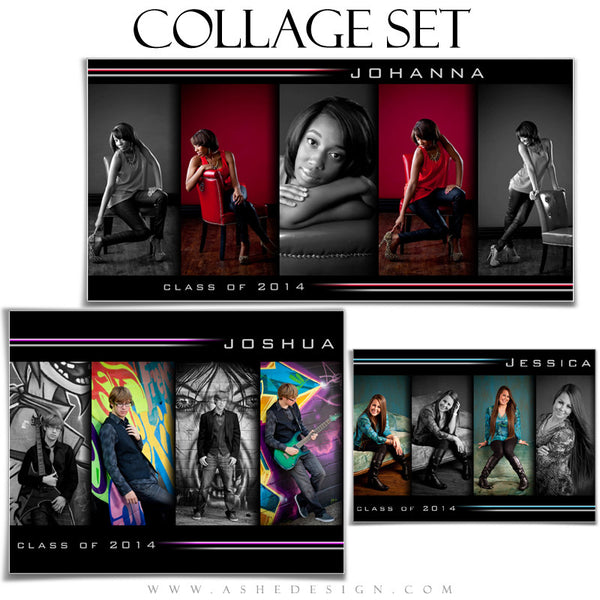Streak Of Light Collages full set web display