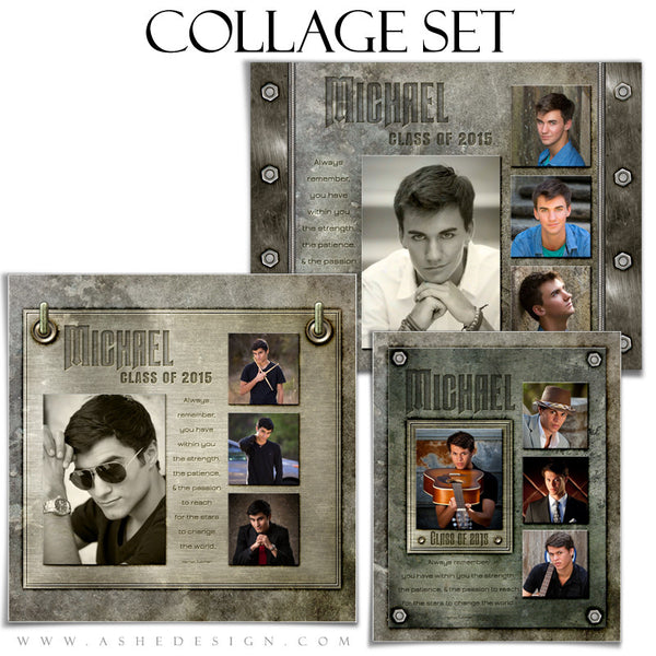 Collage Template Set | Engraved Metal