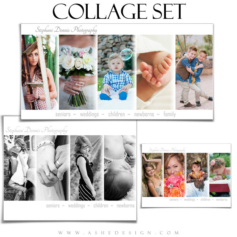 Simply Chic Collage Templates for Photographers