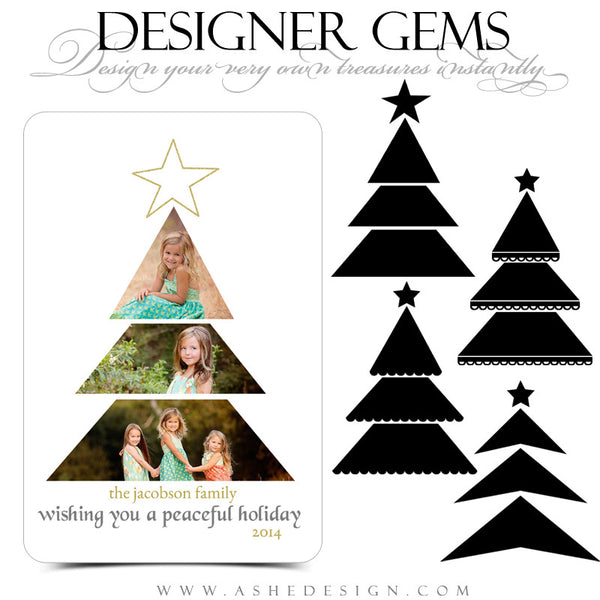 Designer Gems for Photoshop | Christmas Tree Photo Masks