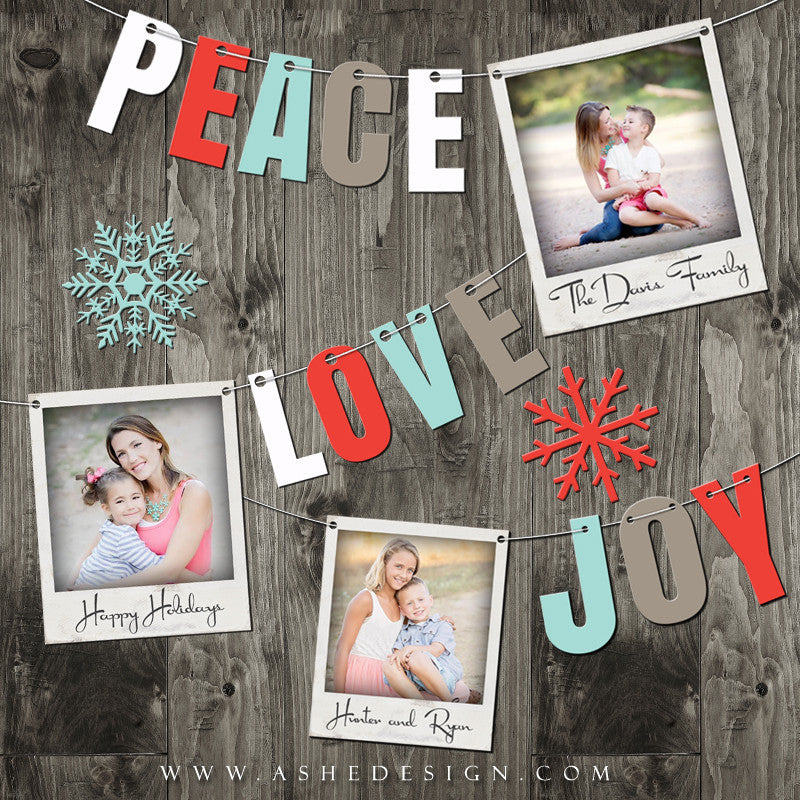 Designer Gems | Peace Love & Joy Banners