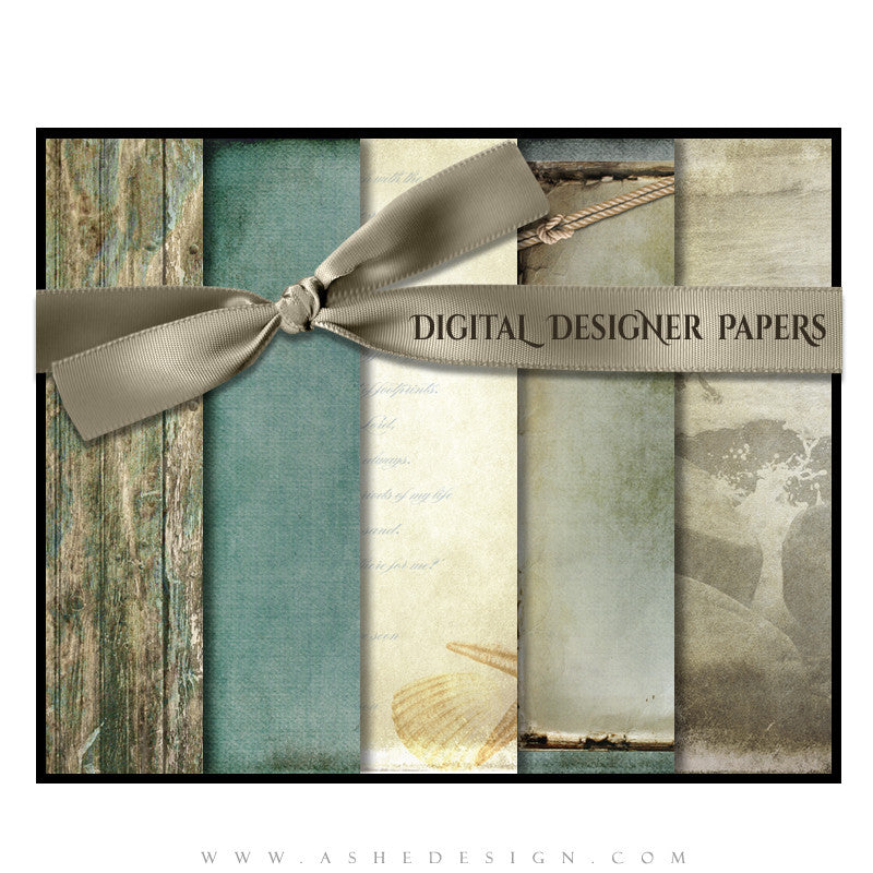 Footprints In The Sand Designer Paper Set