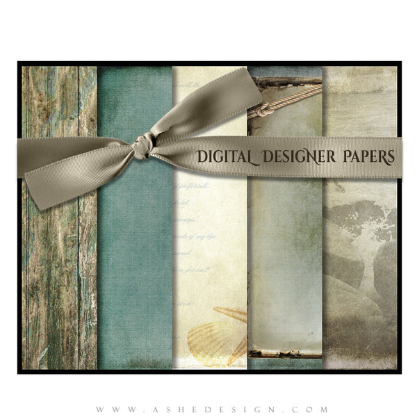 Footprints In The Sand Designer Paper Set