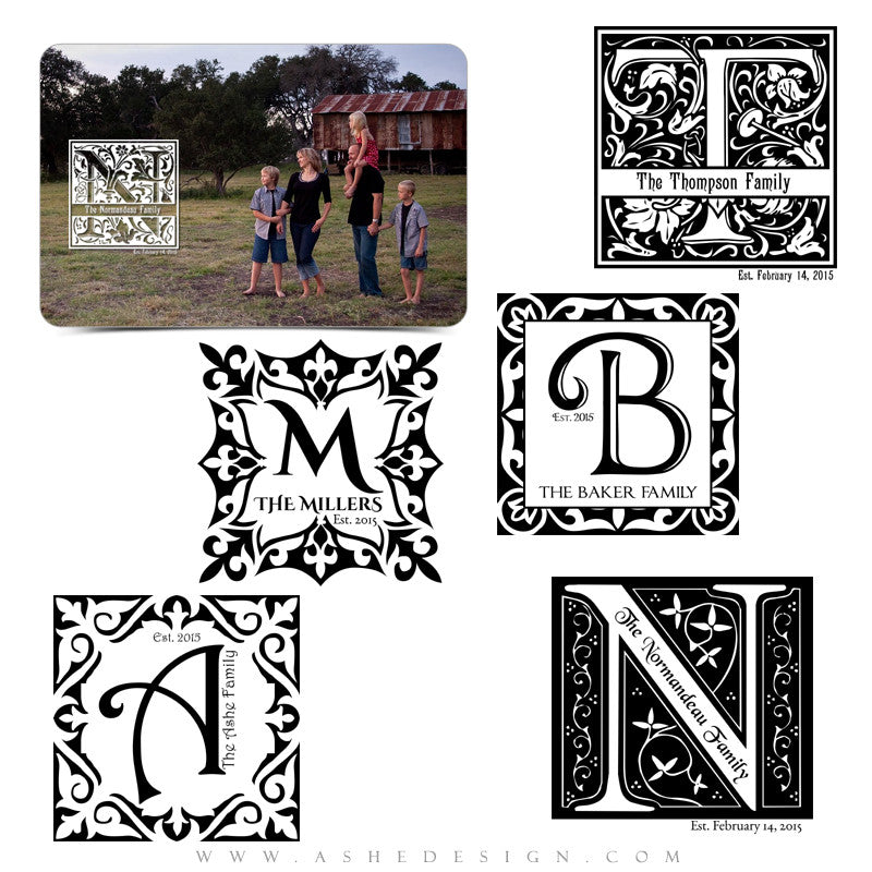 Customizable Photoshop Word Art - Family Ties