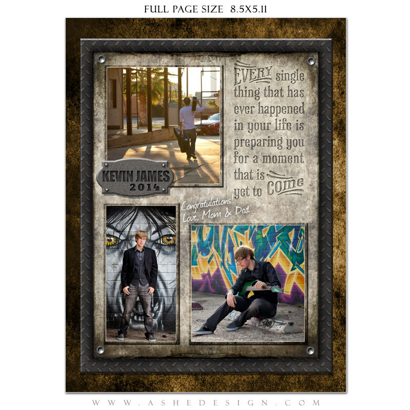 Wrought Iron Yearbook Templates for Photographers