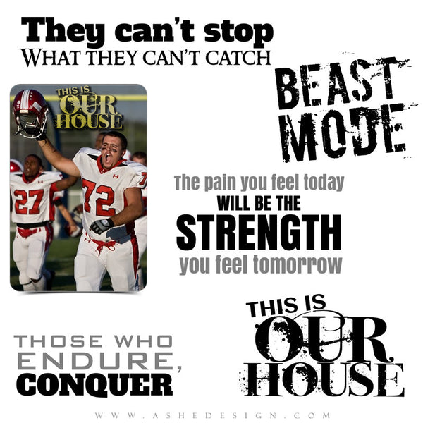 Our House | Word Art full set