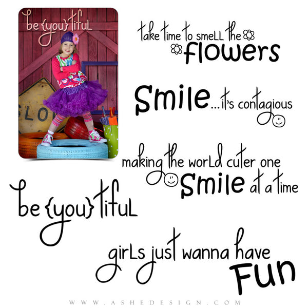 Photography Word Art Set | Girls Just Wanna Have Fun full set