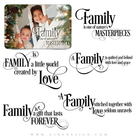 Word Art Collection - Family Is Everything full set web display