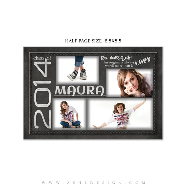 Chalkboard Yearbook Ad Templates for Photogrpahers