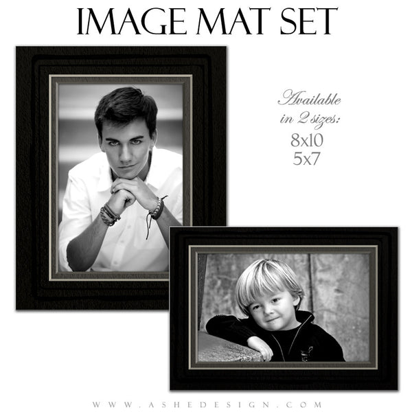 Image Mat Templates | Classic Black