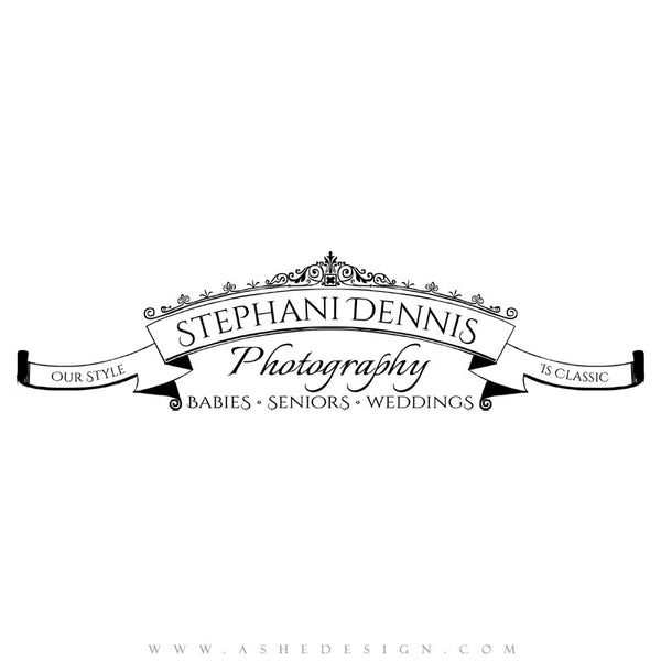 Chalkboard Scroll Logo web display