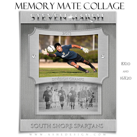 Sports Memory Mates 8x10 & 16x20 - Steel Mate