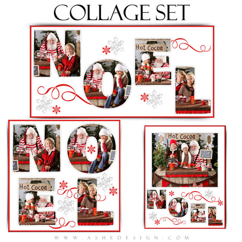Word Collage Set - Noel web display set template