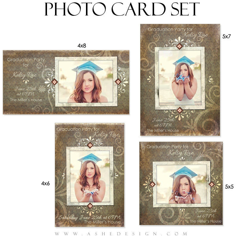 Photo Card Template Set | Scrap Metal