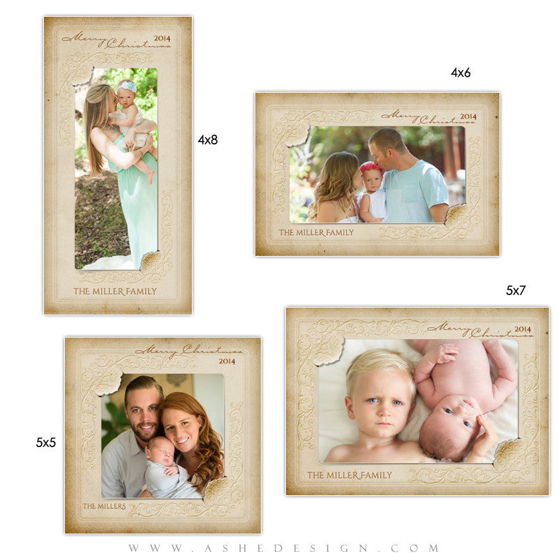 Christmas Photo Card Templates | Yesteryear