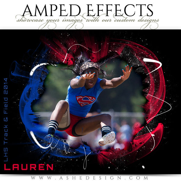 Ashe Design | Amped Effect | Color Vortex Sports Template