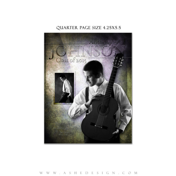 Senior Yearbook Ads for Photoshop | Raise The Bar quarter page