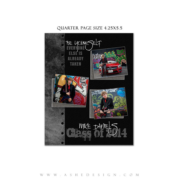 Black Leather YB Ads quarter page web display