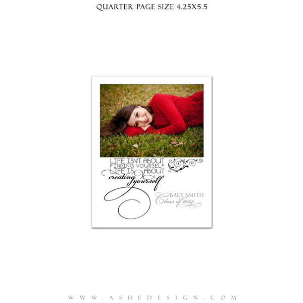 A Touch Of Class - Yearbook Ad Templates for Photographers