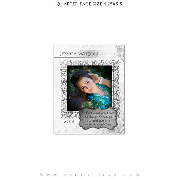 Softly Spoken - Yearbook Ad Templates for Photographers