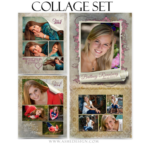 Scrolled Collage Set (8x10, 11x14, 10x20) web display