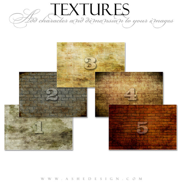 Ashe Design | Brick Wall Texture Overlays