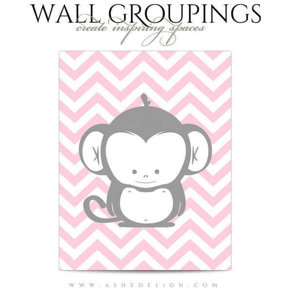 Wall Groupings Children Photography Templates | Chevron Baby3
